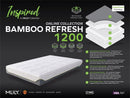 MLILY Bamboo Mattress Memory Refresh Pocket 1200