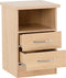 Nevada 2 Drawer Bedside Sonoma Oak Effect