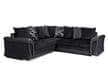 Vievo Corner Sofa Bed With Storage - Black