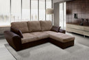 Vianchi Corner Sofa Bed Brown