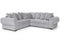 Tonica Corner Sofa Bed Silver