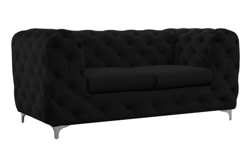 Sophia Black 3+2+1 Seater Sofa Set Living Room Furniture