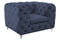 Sophia Navy Blue 3+2+1 Seater Sofa Set Living Room Furniture