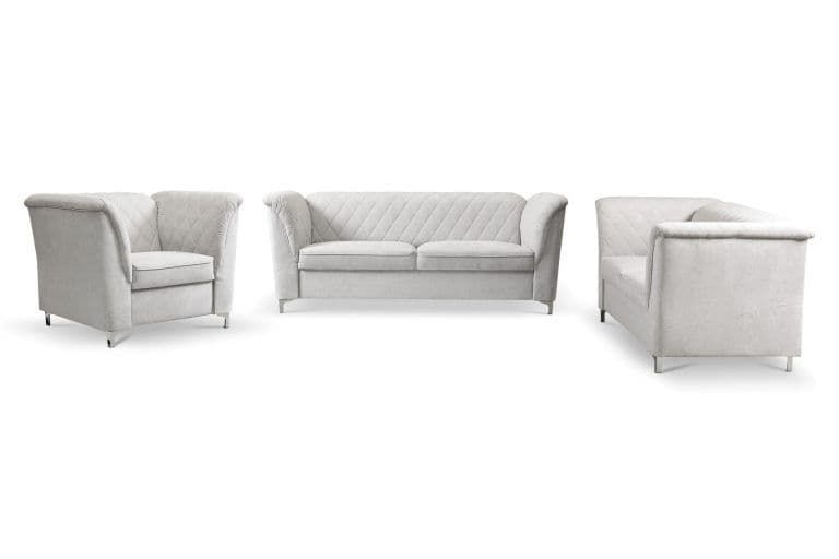 Sotos Sofa Set - Light Grey