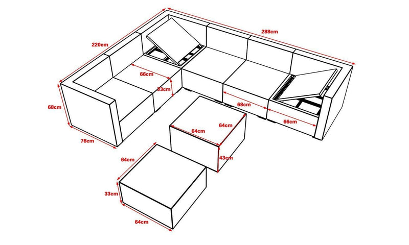 The Lone Island 7 Seater Recliner Outdoor Garden Set