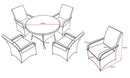 The Somet 4 Seater with Round Table