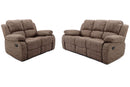 Toronto Recliner 3+2 Seater Sofa Set Biscuit