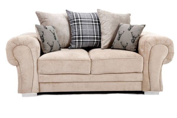 Verane Scatter Back 3+2 Seater Sofa Set Mink