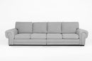 Verino 4 Seater Fullback Sofa Light Grey