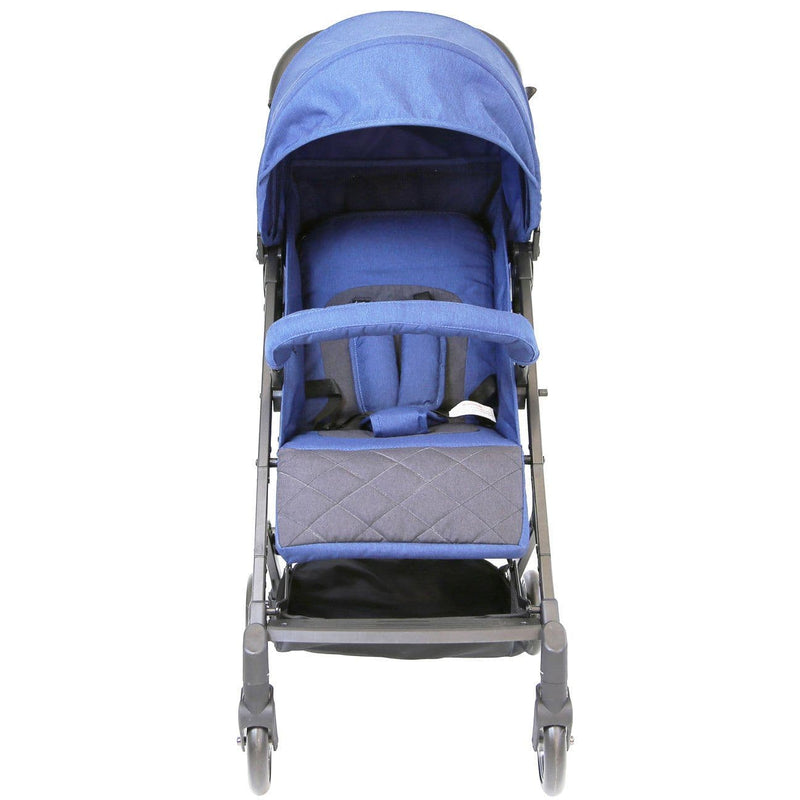 Zeus - Super Mini Special Edition Floating Wheels Stroller - Navy (Complete With Free Rain-Cover)